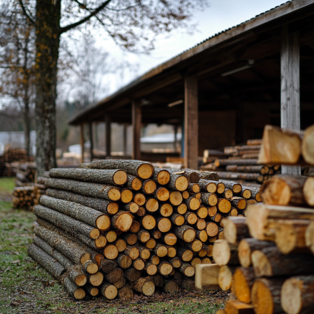 Brennholzlieferung Hilchenbach Hochwertiges, ofenfertiges Brennholz gestapelt - Brennholzlieferung Hilchenbach